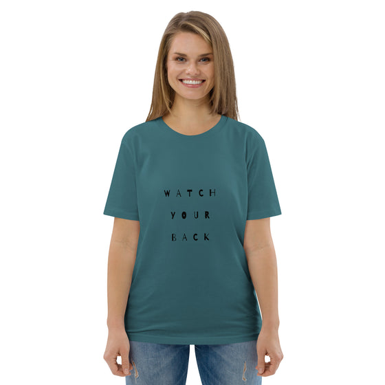 Watch Your Back - Women's organic cotton t-shirt - The Seaside Murders Collection