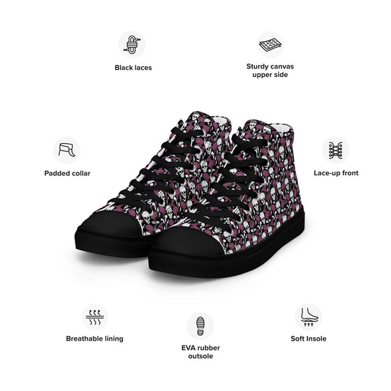 Lily's Gothic High-Top Sneakers: The War Scrolls Collection (Women)