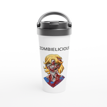  Travel mug with girl zombie