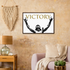 Luxury Art Photography with victory font rocker microphone  on it for home or office or interior design 